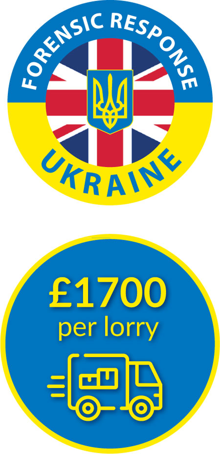 Forensic Response Ukraine - £1700 per lorry